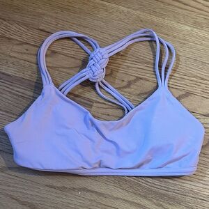 Lavender Strappy Sports Bra